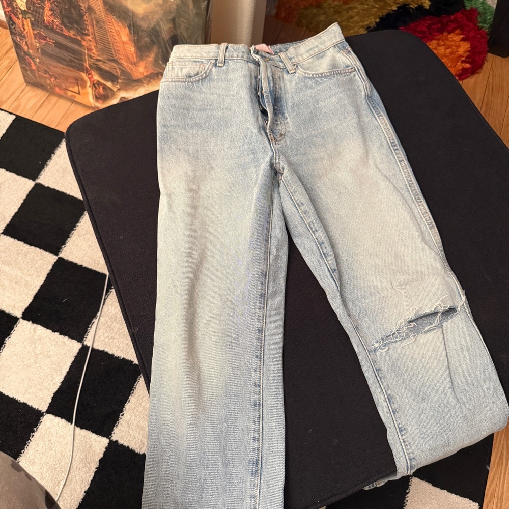 REVICE Light Blue Straight-Leg Women's Jeans